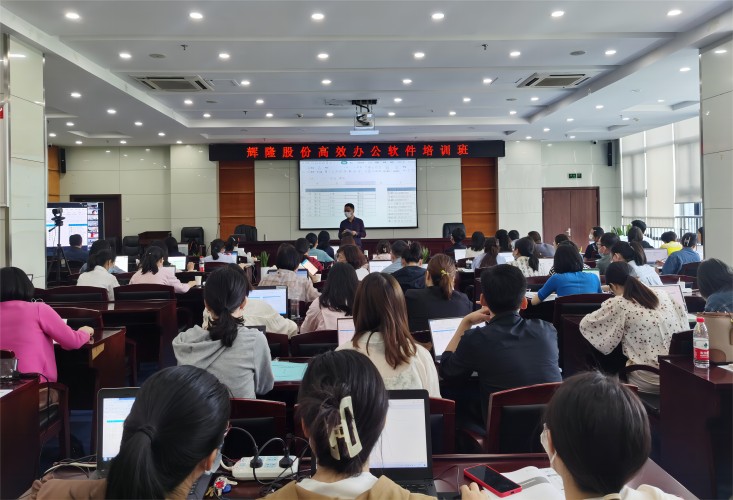 辉隆股份举办大型办公软件高效操作培训班
