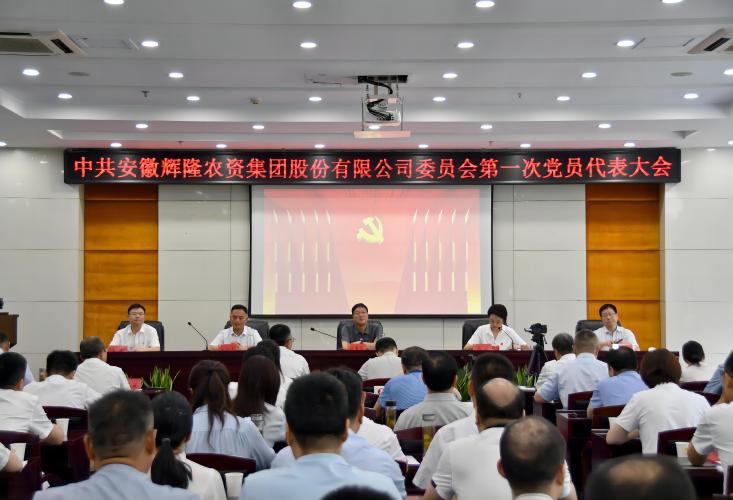 中国共产党安徽辉隆农资集团股份有限公司第一次党员代表大会胜利召开